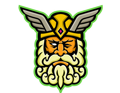 Odin Norse God Mascot