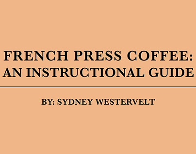 French Press Instructional Guide