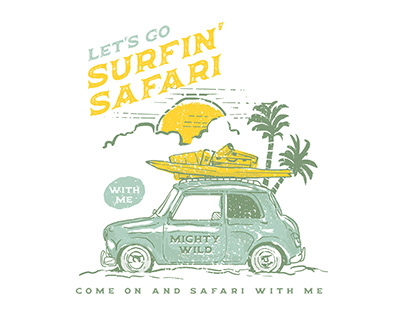 Surfin' Safari T-Shirt Design 1