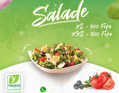 Restaurant social media post Salad