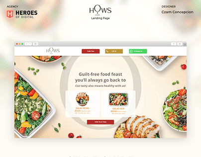Hows Catering - Landing Page