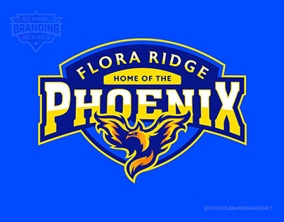 Flora Ridge School Mascot Logo Design