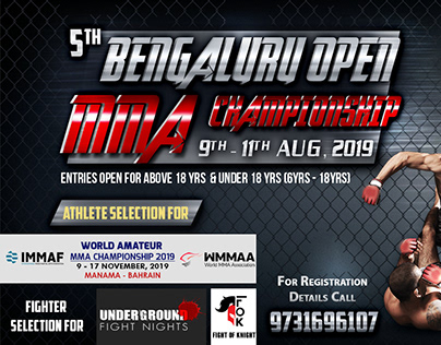 Bengaluru Open National MMA Championship Design