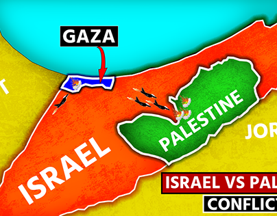 Israel vs palestine conflict | Youtube Thumbnail