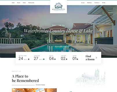 Waterfront21 Resort Website Design
