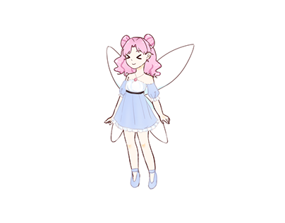 the fairy (created using picrew)