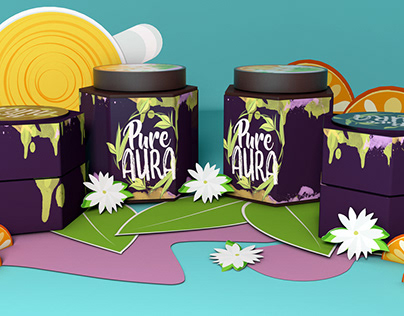 Pure Aura Package Design