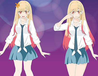 Marin Kitagawa Anime 2D Character for unity