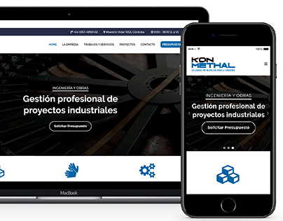 Sitio Web Institucional para Empresa Metalúrgica