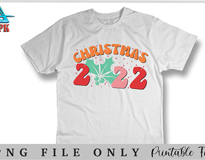 Christmas 2022, Groovy T Shirt Design