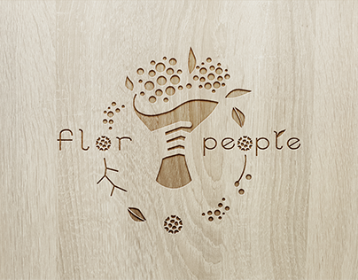 Logo design proposal for Flor People Ukraine.