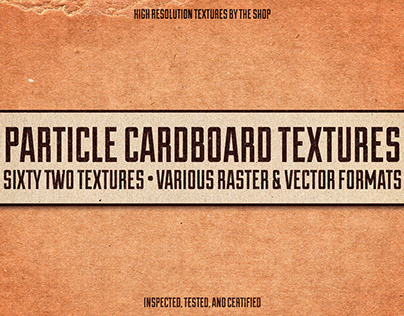 The particle cardboard textures collection