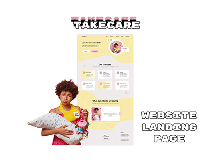TAKECARE Baby Care Website Landing Page