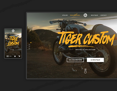 Motorcycle showcase & e-commerce website