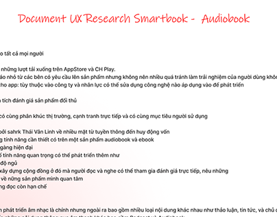 Smartbook - Document UX Reseach