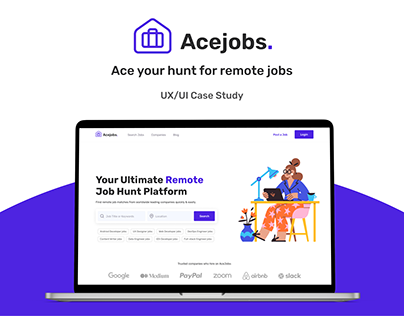 Acejobs - UI/UX Case Study - Remote Job Finder