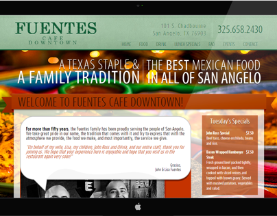 Fuentes Cafe Site Design
