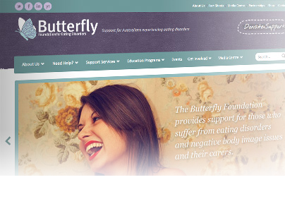 The Butterfly Foundation website