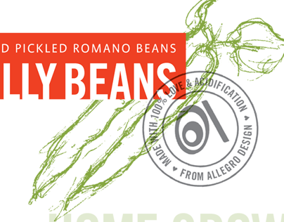 Pickled Beans: Label design