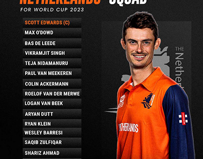 Netherlands announces their ODI WC squad