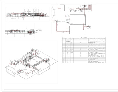wwtp piping routing isometric draft drawing