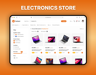 Ecommerce Electronics Store Marketplace Tech Shop