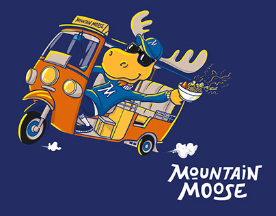 Mountain Moose Mascot & Mural Design