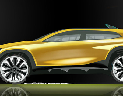 Project thumbnail - car body design renders