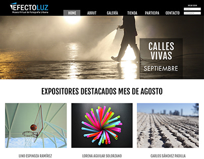 Diseño web - EFECTO LUZ