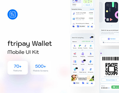 ftripay - Digital Wallet Mobile Ui Kit