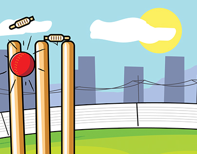DFPF Cricket Comic Story illusrations
