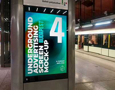 Budapest Underground Ad Screen Mock-Ups 1
