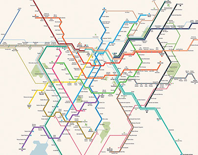 Redesign do Mapa de Transportes Metropolitanos SP