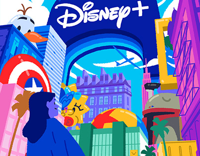 Disney+ Day Illustration