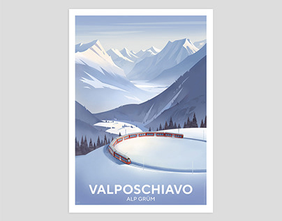 Valposchiavo - Alp Grüm poster