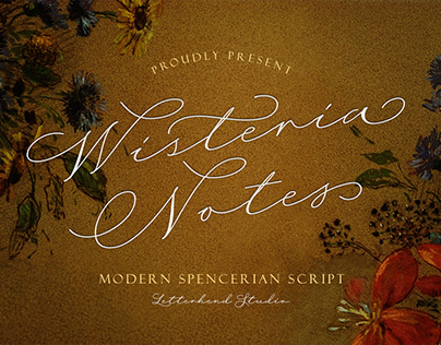 Wisteria Notes - Modern Script Font