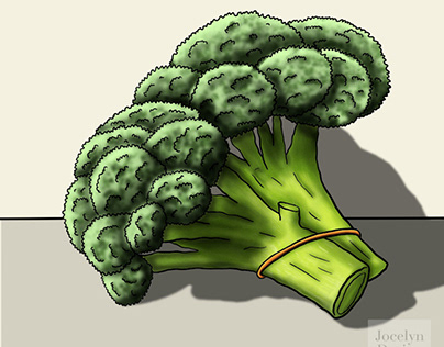 Broccoli Illustration for a Weekly Challenge