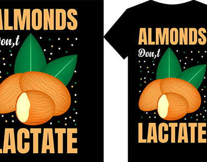almonds tshirt design