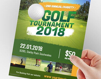 Charity Golf Tournament Flyer Poster