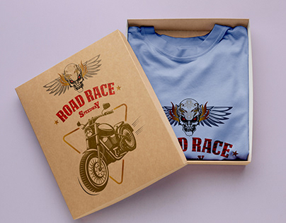Road Race Motor Bike T-shirt Design