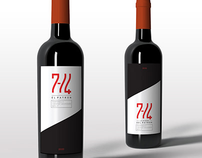 714 wine label design