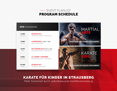 Karate Website Design