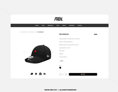 'Diamond-strawberry' FRDV® x New Era cap - Product page