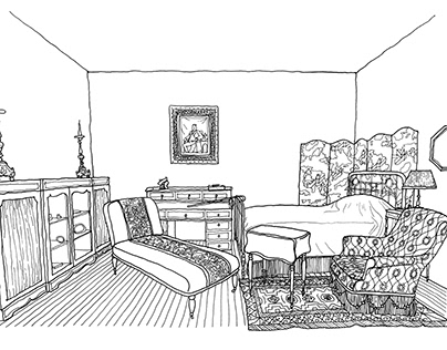 Illustrating Marcel Proust's Bedroom