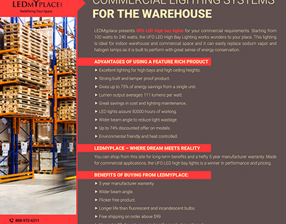 Commercial Lighting Systems for the warehouse