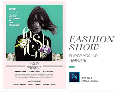 Fashion show flyer template