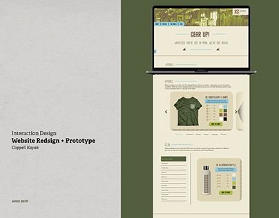 Coppell Kayak: Website Redesign + Prototype