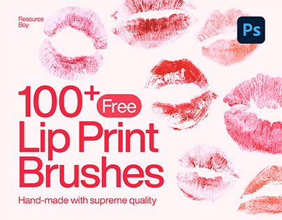 100+ Free Lip Print / Lipstick Photoshop Brushes