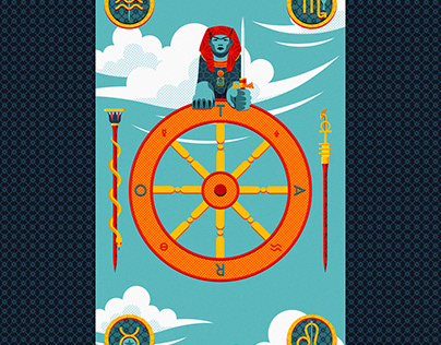 Tarot project, card #10: Wheel of Fortune