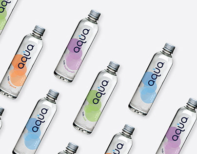 aqua water bottle design | branding and packaging